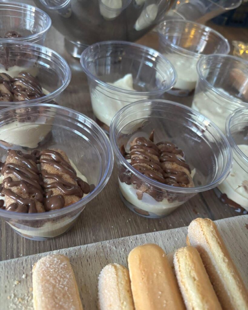 préparation de tiramisu